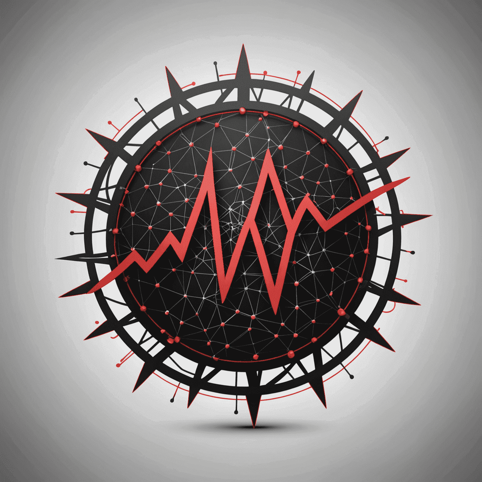 PulseNetTech logo in red and black colors, depicting a stylized network pulse