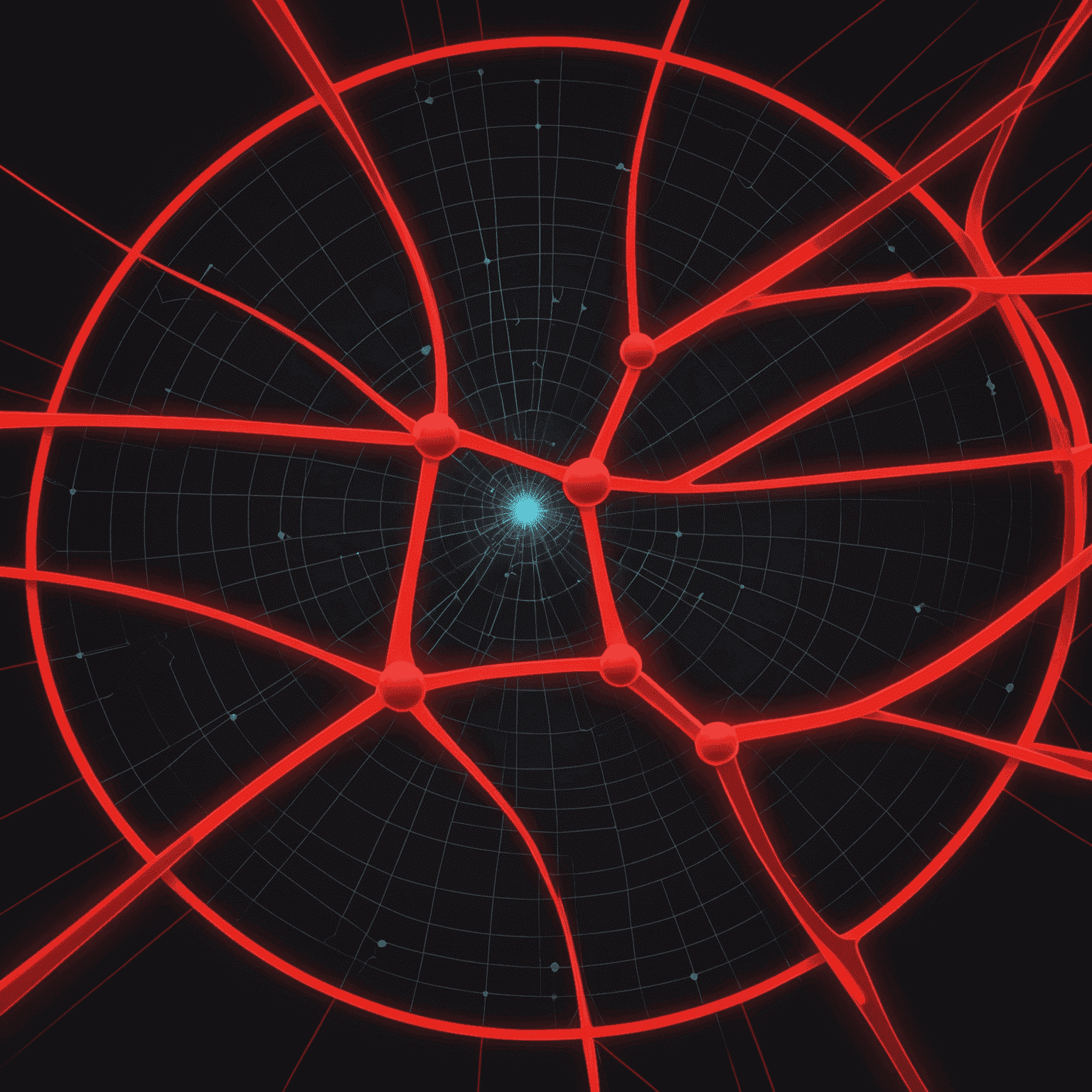 PulseNetTech logo in red and black colors, depicting a stylized network pulse